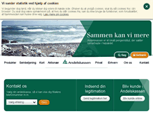 Tablet Screenshot of andelskassen.dk